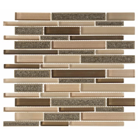 Andova Tiles Reign 2" x 0.25" Straight Edge Glass Mosaic Wall Tile ANDREI533